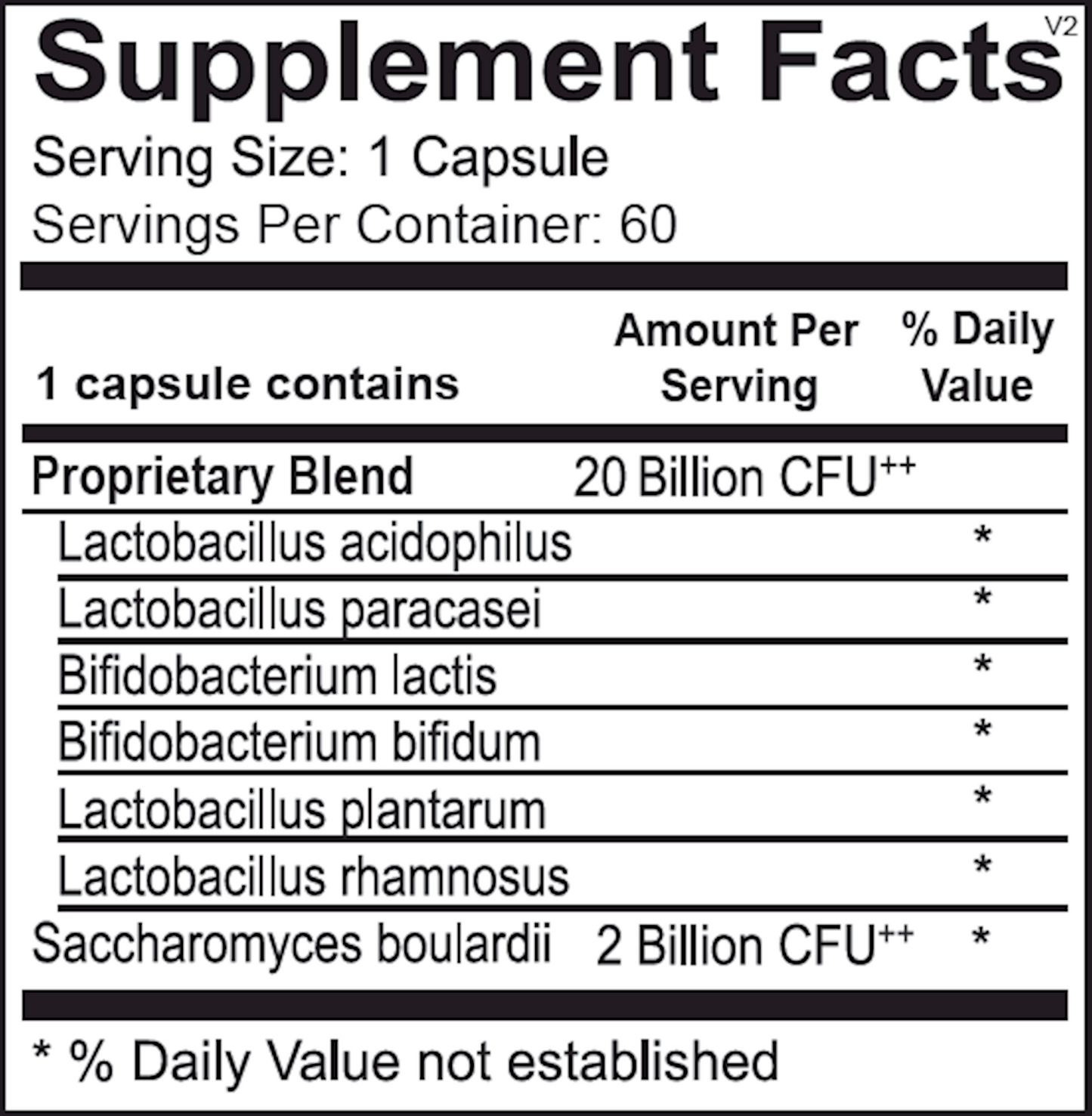 Ortho Biotic Probiotic 60 Count