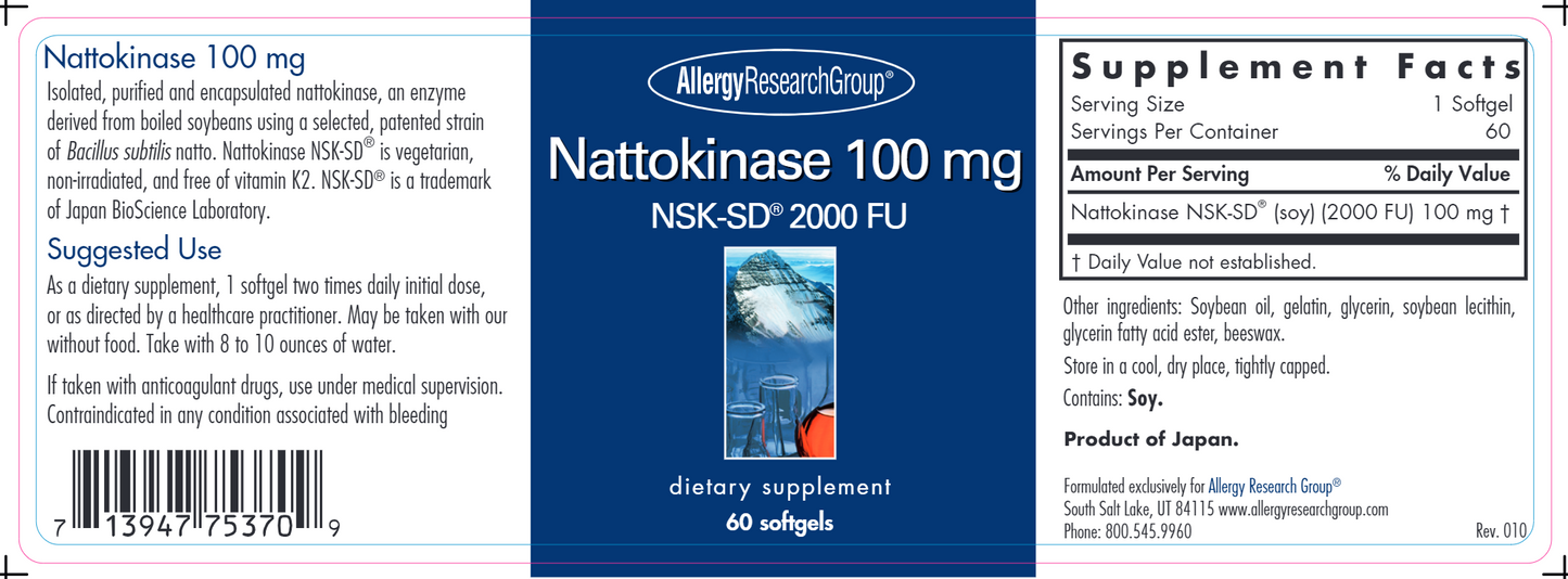 NATTOKINASE 100mg